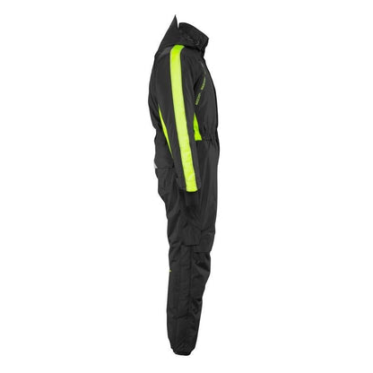 Overall with knee pockets, light weight winter combination, black/hi-vis yellow