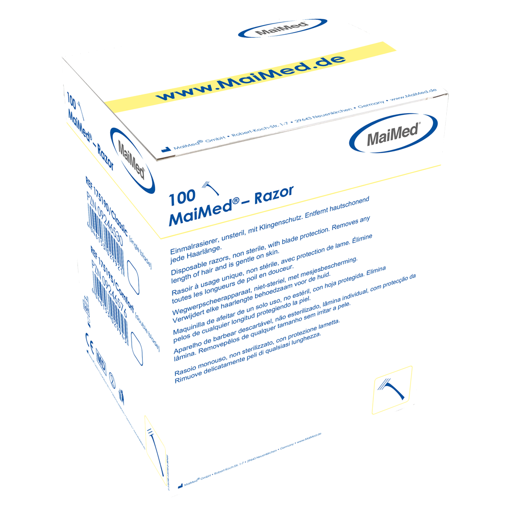MaiMed - Razor Classic disposable razor, non-sterile, 100 pcs/box. | Box (100 pieces)