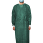MaiMed-Coat Protect Comfort, protective gown made of fleece with cotton cuffs, d.-green, length 136cm, 10 pieces/pack. | Pack (10 pieces)