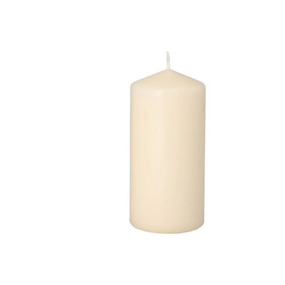 The Starpak 8 pillar candles Ø 50 mm · 100 mm are simple, cream-colored pillar candles with a wick, ideal for your favorite candle holder and perfect for adding elegant style to any setting.