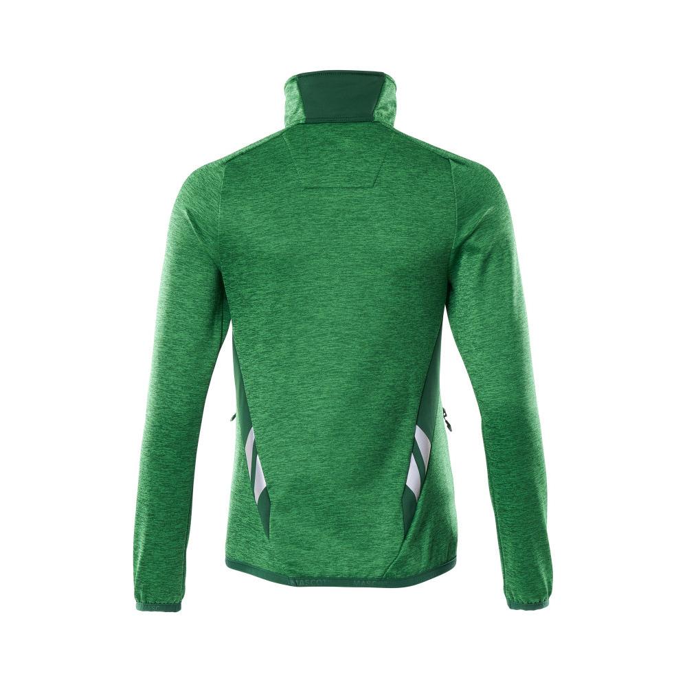 Fleece sweater with short zipper, women's microfleece jacket
