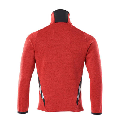 Knitted sweater with zipper cardigan