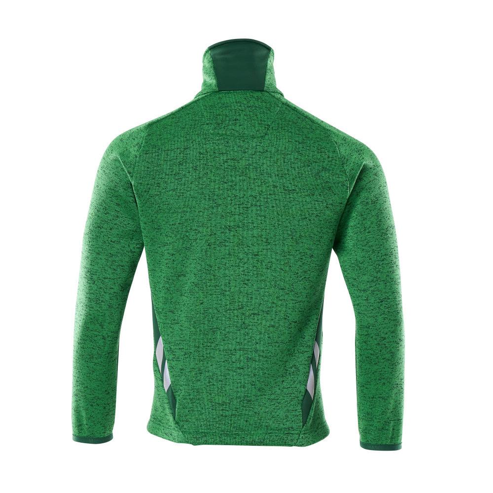 Knitted sweater with zipper cardigan