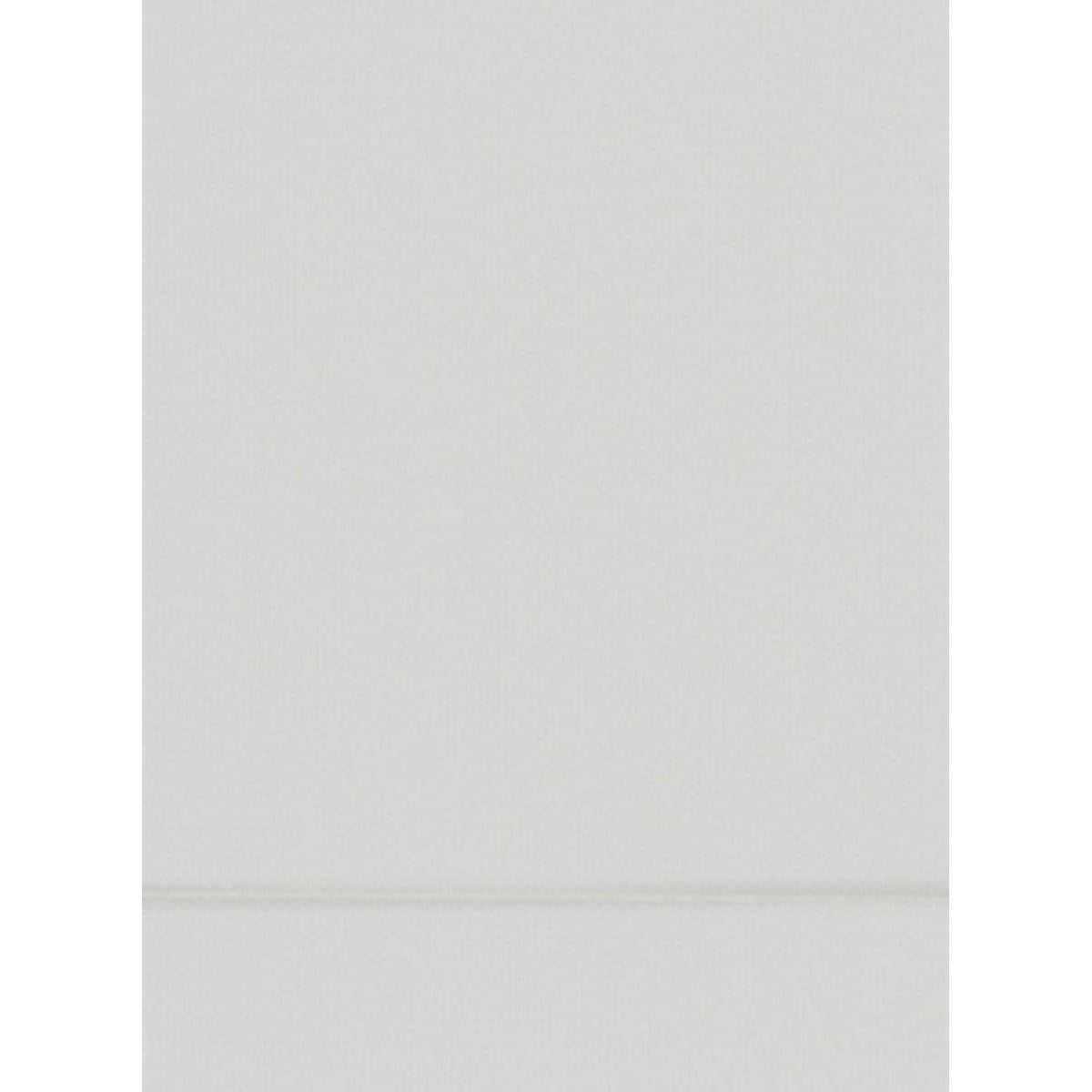 Eine glatte, minimalistische weiße Oberfläche mit einer schwachen horizontalen Linie zeichnet die Papierservietten 24 x 30 cm 1-lagig Spenderfalz weiß der Duni GmbH aus, die in einer Packung mit 300 Servietten erhältlich sind.