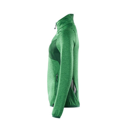 Fleece pullover with zip, women's microfleece jacket