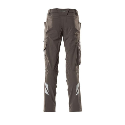 Pants, knee pockets, ULTIMATE STRETCH pants, dark anthracite