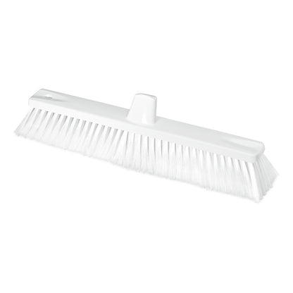 The Nölle Profi Brush HACCP large-area broom with 0.50 mm hard bristles and two grip holes is depicted against a plain white background. Brand: Nölle Profi Brush Bürsten- & Pinseltechnik e.K.