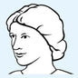 Foliodress Cap Comf Dino unst P100 | Pack (100 pieces)