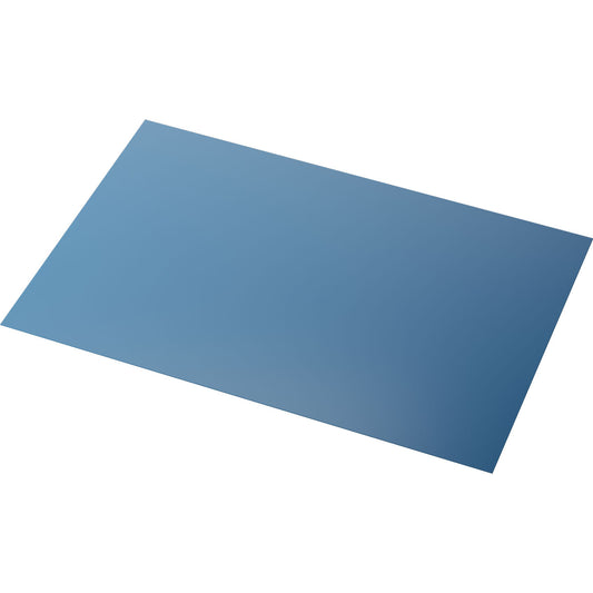 Abgebildet ist ein rechteckiges, blau getöntes Duni GmbH Silikon-Tischset (30 x 45 cm) auf weißem Grund. Seine glatte, leicht spiegelnde Oberfläche macht es ideal als Tischschutz oder abwaschbares Platzset für Ihren Esstisch.