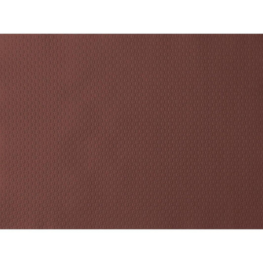 Die Nahaufnahme des kastanienbraunen, rotbraunen Papier-Tischsets 30 x 40 cm der Duni GmbH zeigt ein dezentes, sich wiederholendes Kreismuster auf der Oberfläche; erhältlich in Packungen zu 500 Stück.