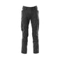 Trousers with knee pockets, extra light trousers, black