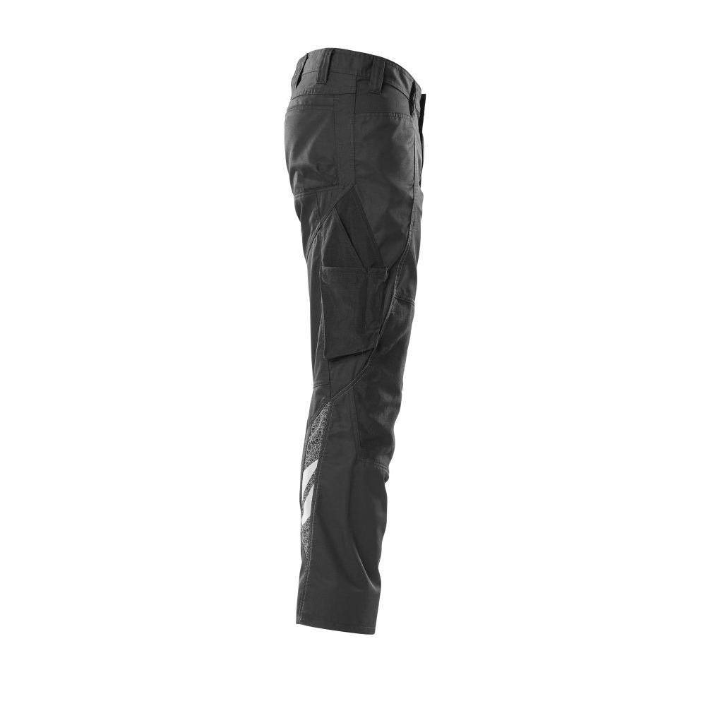 Trousers with knee pockets, extra light trousers, black
