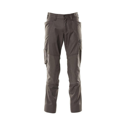 Trousers with knee pockets, extra light trousers, dark anthracite