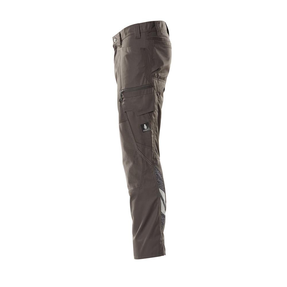 Trousers with knee pockets, extra light trousers, dark anthracite