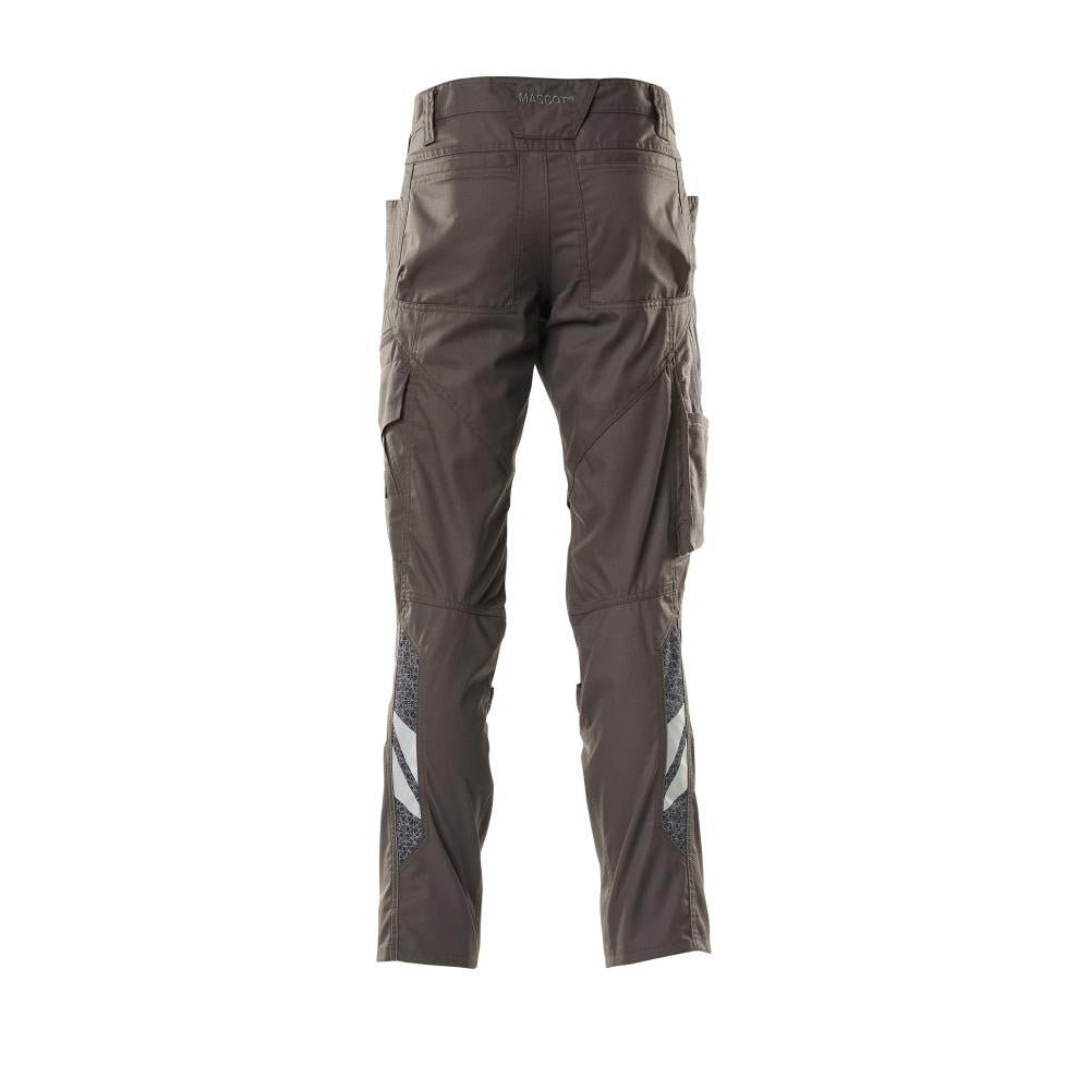 Trousers with knee pockets, extra light trousers, dark anthracite