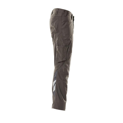 Trousers with knee pockets, extra light trousers, dark anthracite
