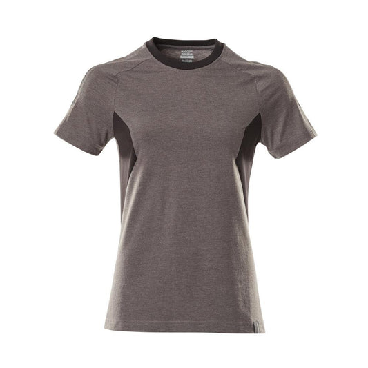 T-shirt, women's T-shirt, dark anthracite/black