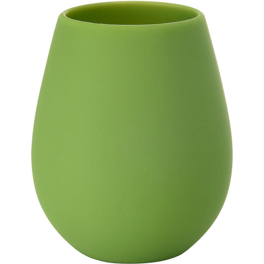Der Kerzenhalter Tropical 103 x 85 mm aus Silikon in Blattgrün von Duni GmbH vereint tropisches Flair und modernes Design, präsentiert auf einem weißen Hintergrund.