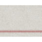 The Dunicel placemats 30 x 40 cm Cocina bordeaux from Duni GmbH have a light beige textured fabric with three evenly distributed red stripes at the bottom and a natural woven look. Sold in packs of 100 pieces.