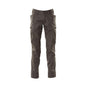 Trousers, thigh pockets, stretch inserts trousers, dark anthracite