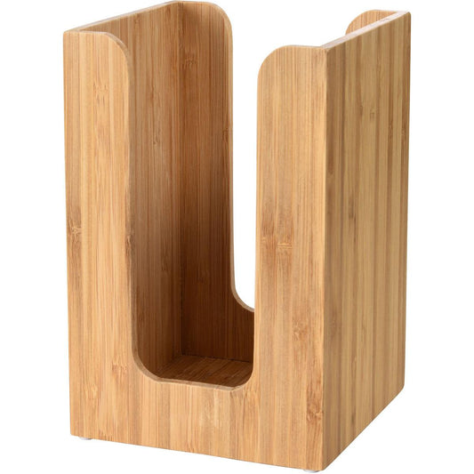 Der Duni GmbH Serviettenständer aus Bambus (für ca. 100 St., 11 x 11 cm) hat offene Seiten und einen U-Ausschnitt - ideal, um Servietten stilvoll auf Ihrem Tisch zu organisieren und natürliche Akzente zu setzen.