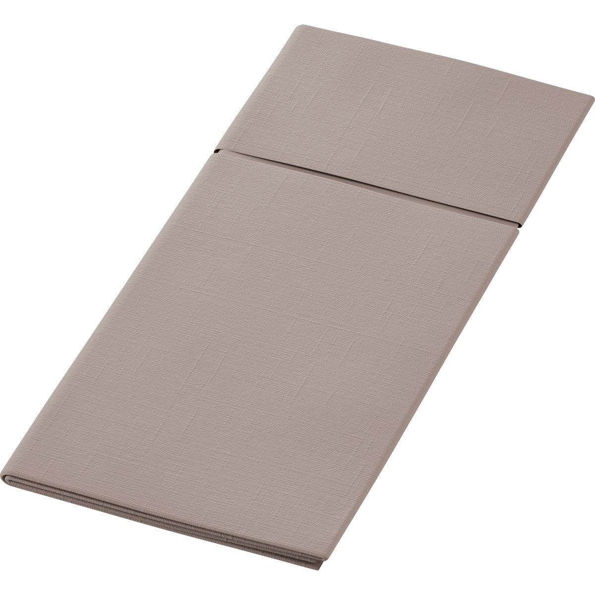 Die Duniletto 480 x 400 mm von Duni GmbH ist eine beigefarbene, dreifach gefaltete, rechteckige Matte mit dezenter Textur, die zusammengefaltet leicht zu verstauen ist - perfekt als vielseitiges Tischaccessoire für bequemes Sitzen unterwegs.