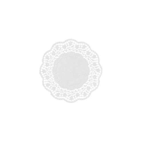 Die PAPSTAR 250 Teller- und Tassendeckchen rund Ø 12 cm in Weiß von PAPSTAR GmbH sind runde, dekorative Papierdeckchen mit Spitzenrand – ideal als Tischdekoration oder Unterlage für Teller und Tassen (250 Stück, Schrumpffolie).