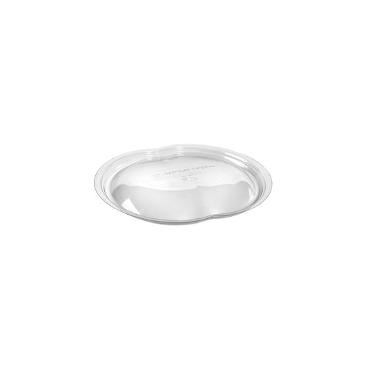 Der Duni GmbH rPET Deckel Atlantis 500/900 ml (164x150x17 mm) ist ein transparenter, umweltfreundlicher Deckel, abgebildet auf einem weißen Hintergrund. Sein erhöhter Rand macht ihn ideal für Lebensmittelverpackungen. Packung mit 50 Stück.