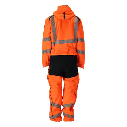 Winter overall CLIMASCOT®, light winter combination, hi-vis orange/black-blue