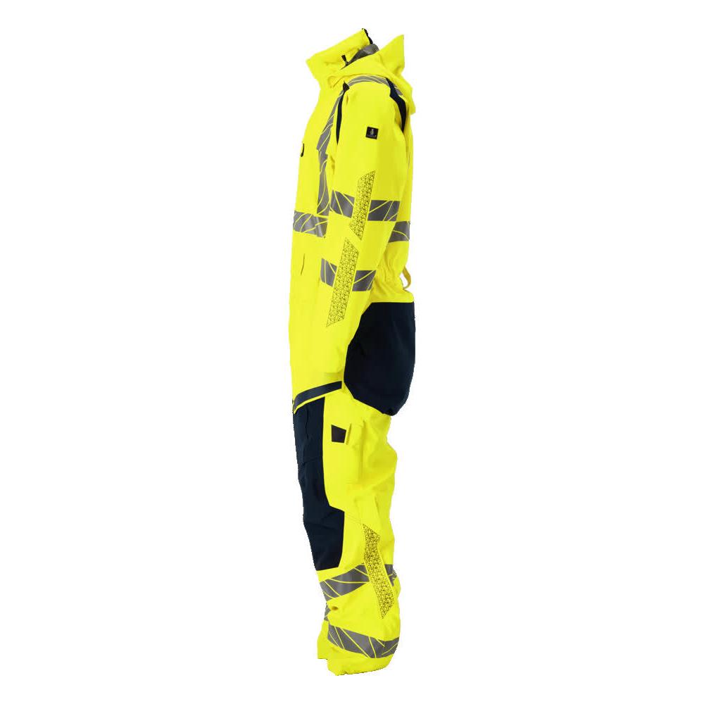Winter overall CLIMASCOT®, light winter combination, hi-vis yellow/black-blue