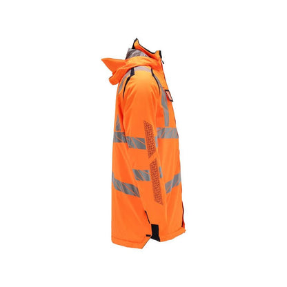 Parka CLIMASCOT® lining, light weight parka, hi-vis orange/black-blue