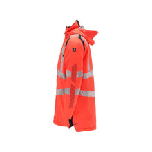 Parka CLIMASCOT® lining, light weight parka, Hi-vis red/black-blue