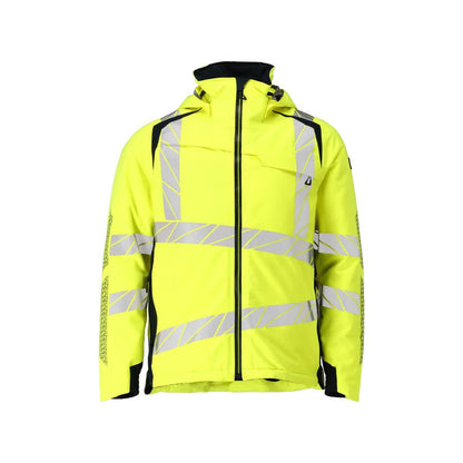 Winter jacket CLIMASCOT®, light weight winter jacket, hi-vis yellow/black-blue