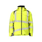 Winter jacket CLIMASCOT®, light weight winter jacket, hi-vis yellow/black-blue