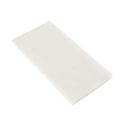 A single PAPSTAR napkin 2-ply, 33x33 cm, white (head-fold, 250 pieces) from PAPSTAR GmbH is neatly folded and presented against a plain white background.