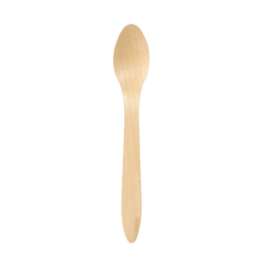 Der Duni GmbH Löffel 190 mm, Holz gewachst Natural gewachst 190 (Packung 100 Stück) ist ein umweltfreundlicher, heller Holzlöffel mit ovaler Schale und geradem Griff, ideal für die nachhaltige Küche.