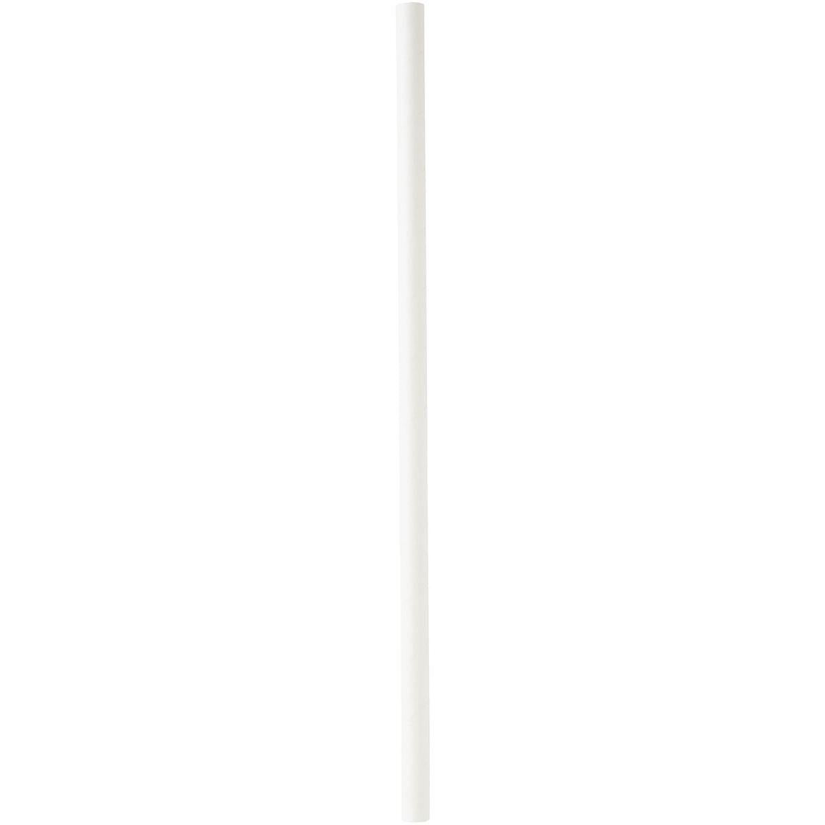 A white straw made of FSC® paper (ø 8 mm, 230 mm) from the brand Duni GmbH stands vertically against a plain background - Pack of 100 pieces.