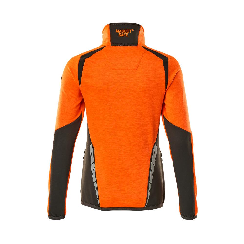 Fleece sweater with short zipper, women's microfleece jacket