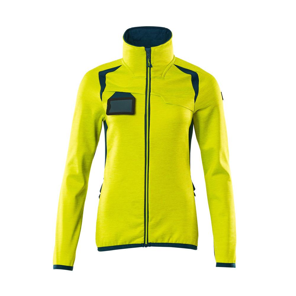 Fleece pullover with zip, women's microfleece jacket