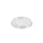 The lid for 195971 / 195972 from Duni GmbH is a transparent, round rPET lid (78x78x6 mm) on a white base. With its flat center and raised, ribbed edge, it is ideal for environmentally friendly food packaging. Packaging: 200 pieces.