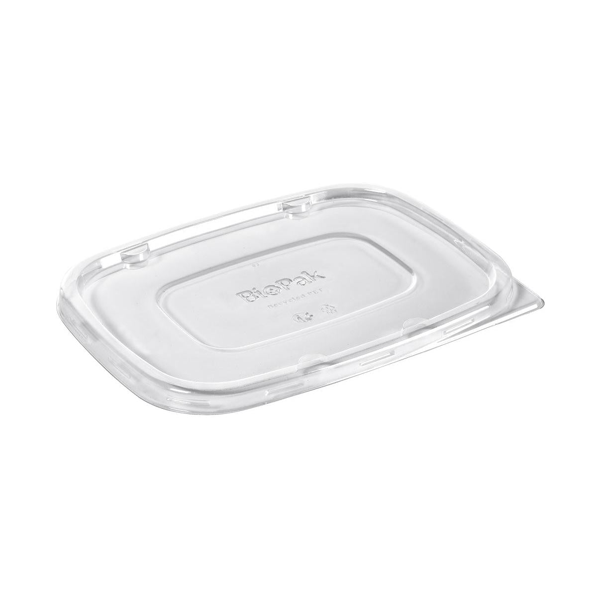 Der Duni GmbH RPET Deckel Cube 900/1200 ml ist ein transparenter, rechteckiger rPET-Deckel (217x163x11 mm) mit erhöhtem Rand, ideal für Lebensmittelverpackungen. Wird in Packungen mit 50 Stück geliefert.