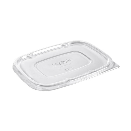 Der Duni GmbH RPET Deckel Cube 900/1200 ml ist ein transparenter, rechteckiger rPET-Deckel (217x163x11 mm) mit erhöhtem Rand, ideal für Lebensmittelverpackungen. Wird in Packungen mit 50 Stück geliefert.