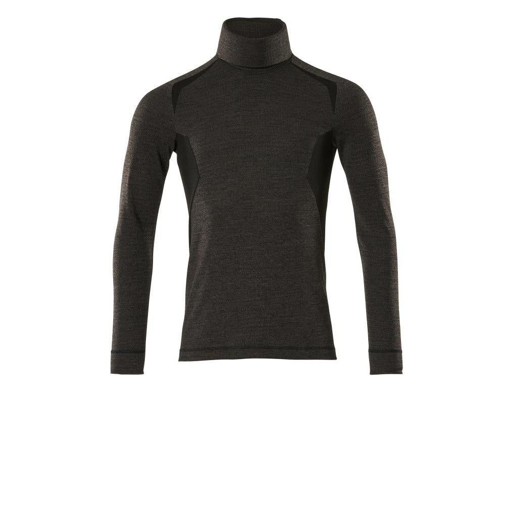 Functional undershirt, light weight functional undershirt, dark anthracite/black
