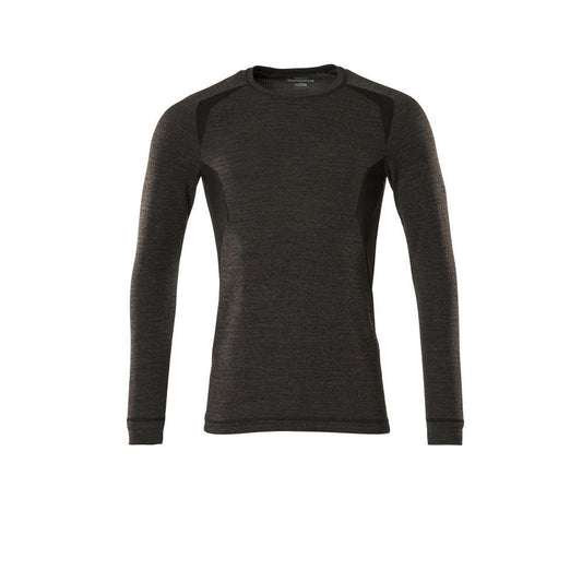 Functional undershirt, light weight functional undershirt, dark anthracite/black