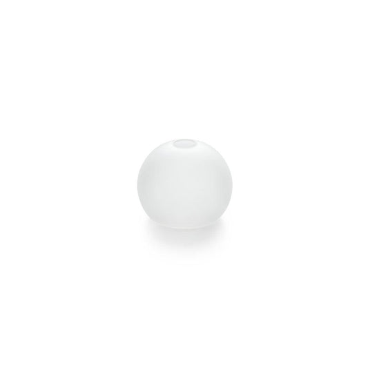 Die Vase "Drop" 65 x 80 mm mattiert der Duni GmbH mit runder Öffnung und elegantem Design ist ein stilvolles Wohnaccessoire für jeden Raum - hier als Einzelstück auf weißem Grund.