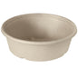 A Classic Bowl 900 ml - uncoated Brown Bagasse by Duni GmbH (194x194x53 mm, pack of 40 pieces), made from environmentally friendly material, is shown empty against a white background as eco-friendly disposable tableware.