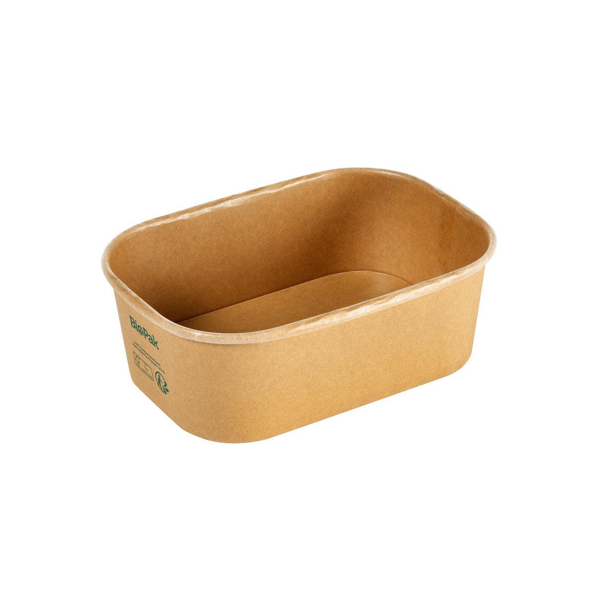 Die Kartonbox BRICK MEDIUM 750 ml der Duni GmbH ist eine braune, rechteckige FSC/PLA-Lebensmittelschachtel (171x120x57 mm) mit abgerundeten Ecken und gerolltem Rand, mit aufgedrucktem Recyclingsymbol und umweltfreundlichem Etikett an der Seite. Packung mit 50 Stück.