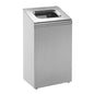 The Kimberly-Clark Professional™ waste container - metal/stainless steel/medium from Kimberly-Clark GmbH features a large, rounded top opening, making it ideal as an office waste basket, depicted on a plain white background.