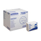 A large white box labeled "Kimberly-Clark GmbH Discontinued Item: Kimtech® Absorbent Care Wipes - Z Folded / White, 16 x 50 Pieces" stands next to a smaller package, both intended for professional use.