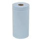 Pictured is a full, upright standing roll of WypAll® L20 maintenance paper wiper (Blue, 2-ply) from Kimberly-Clark GmbH with visible cardboard tube. Perfect for professional cleaning tasks. Package: 24 rolls x 116 sheets.